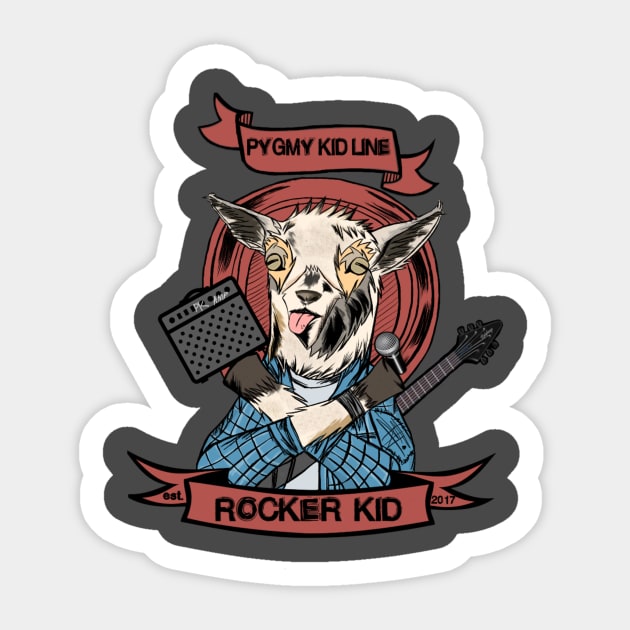 Rocker Kid Sticker by zenmode